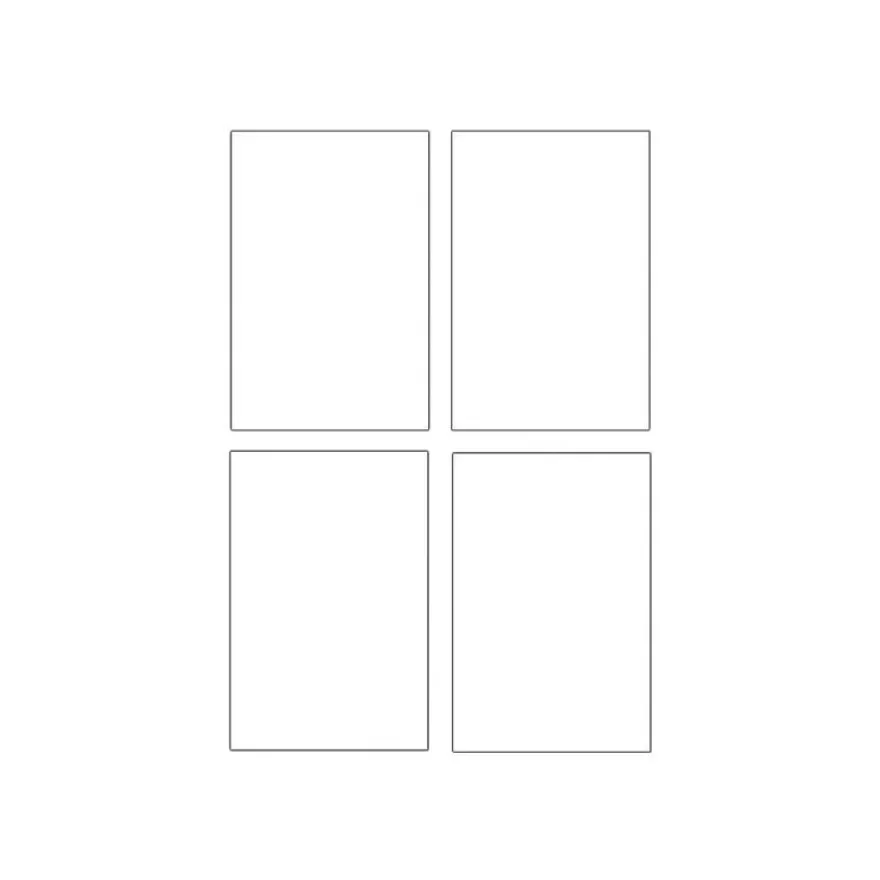 Avery - 48 Cartes de correspondance à bords lisses - 128 x 82 mm - 260 g/m² - impression jet d'encre (C2318-12)