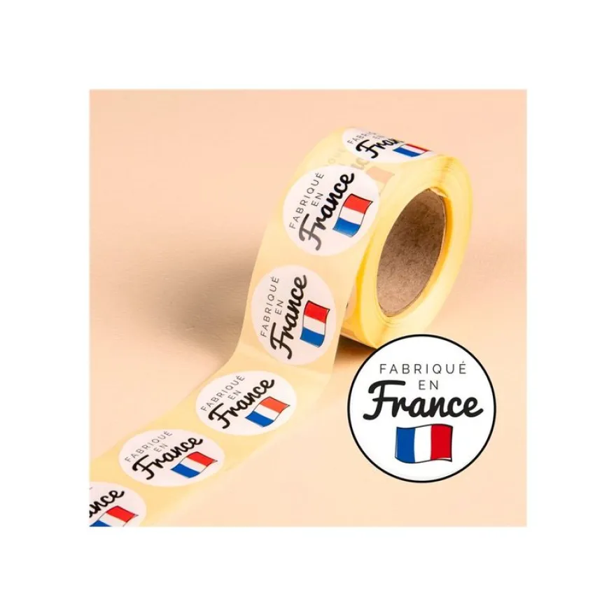 Avery - 500 Etiquettes Fabriqué en France - Adhésif décoratif - rond - 35 mm diametre - papier