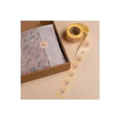 Avery - 500 Etiquettes Fait avec Amour - Adhésif décoratif - rond - 35 mm diametre - papier