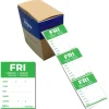 Avery - 1000 Etiquettes Jour Simples - VENDREDI - 25x25mm - Amovibles