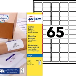 Avery - 975 Mini Étiquettes adresse blanches - 21,2 x 38,1 mm - Impression jet d'encre - réf J8651-15
