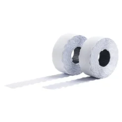 Avery - 10 rouleaux de 1200 étiquettes amovibles pour étiqueteuse 2 lignes - 16 x 26 mm - Blanc