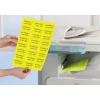 Avery - 1625 Étiquettes amovibles jaune fluo - 38,1 x 21,2 mm - Impression laser - réf L7651Y-25