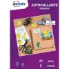 Avery - 8 Étiquettes autocollantes brillantes blanches - 199,6 x 289,1mm - Impression jet d'encre