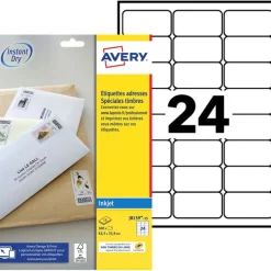Avery - 360 Étiquettes Mon timbre en ligne - 63,5 x 33,9 mm - Impression jet d'encre - réf J8159-15