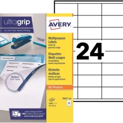 Avery - 2400 Étiquettes multi-usages blanches - 70 x 35 mm - réf 3422-100