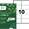 Avery - 150 Étiquettes recyclées blanches - 99,1 x 57 mm - Impression laser ou jet d'encre - réf LR7173-15