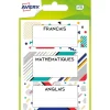Avery - 15 Étiquettes scolaires flamant rose/pastèque/ananas