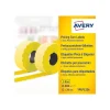 Avery - Boîte de 10 rouleaux de 1500 étiquettes permanentes - 12 x 26 mm - jaune