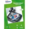 Avery - Films transparents pour rétroprojecteur - A4 - 15 feuilles - impression jet d'encre