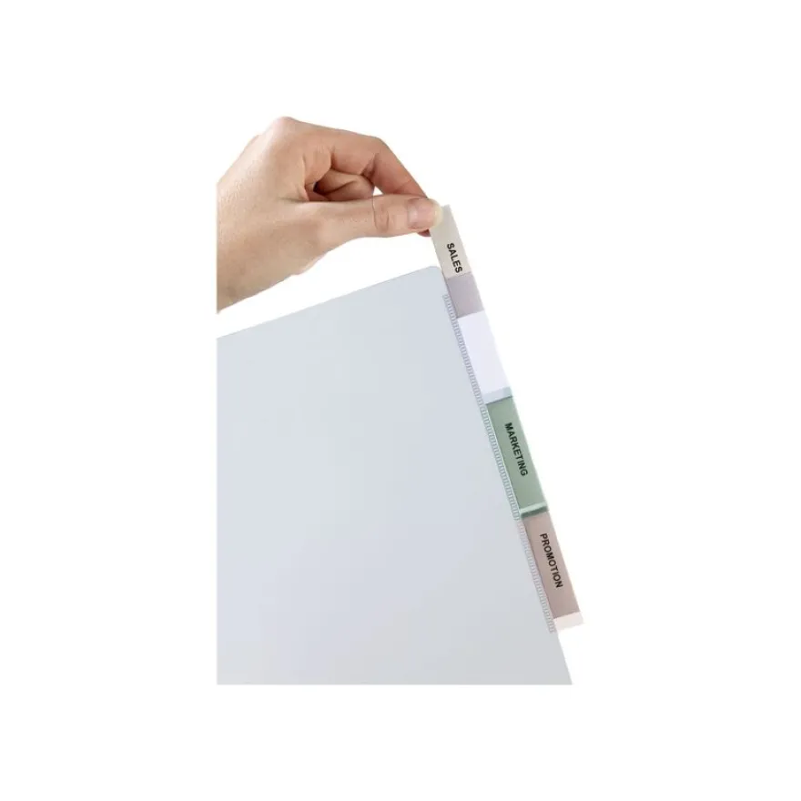 Avery - Intercalaire personnalisable 6 positions - A4 Maxi - polypropylène résistant