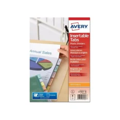 Avery - Pochette intercalaire 8 positions - A4 Maxi - polypropylène