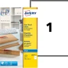 Avery - étiquettes d'adresses transparentes - 25 étiquette(s) - A4