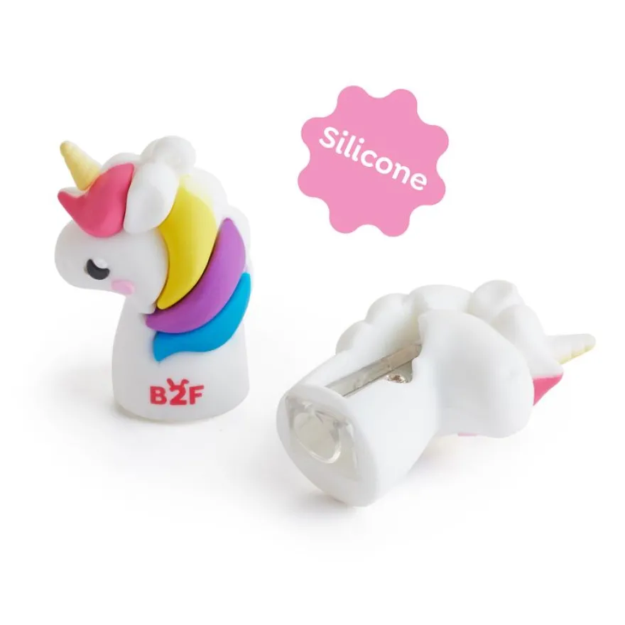 Back to Fun - Taille-crayons Licorne kawaii en silicone - parfait pour les enfants