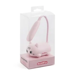 Back2Fun - Mini lampe chat pour enfants - LED douce - col flexible - idéale pour étudier ou comme veilleuse