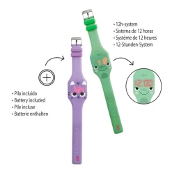 Back2Fun - montre digitale tactile en silicone - modèle grenouille - l’heure au bout des doigts