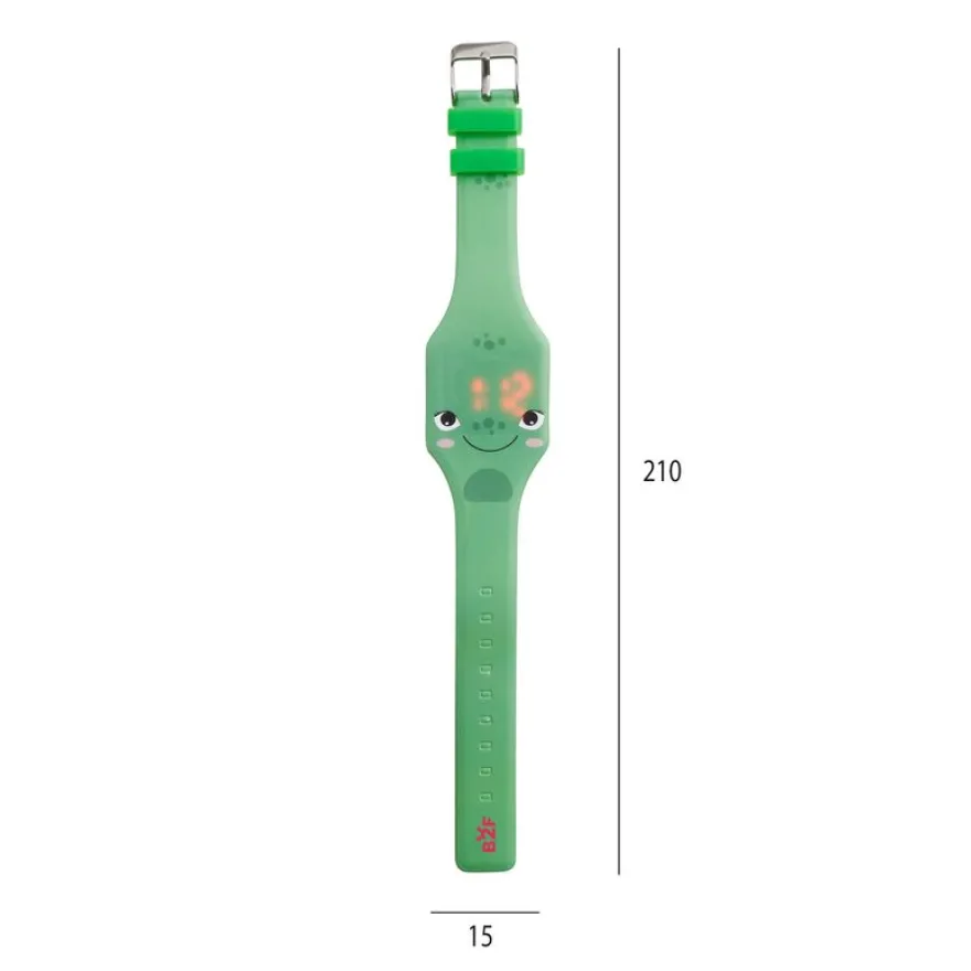 Back2Fun - montre digitale tactile en silicone - modèle grenouille - l’heure au bout des doigts