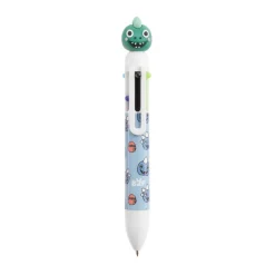 Back2Fun - stylo bleu - 6 couleurs à tête de dinosaure : amusant et pratique pour les enfants