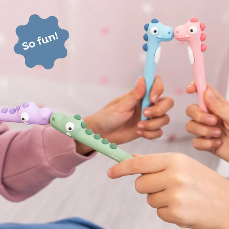 Back2Fun - Stylo fantaisie pour enfants en forme d'hippocampe bleu qui donne envie d’écrire