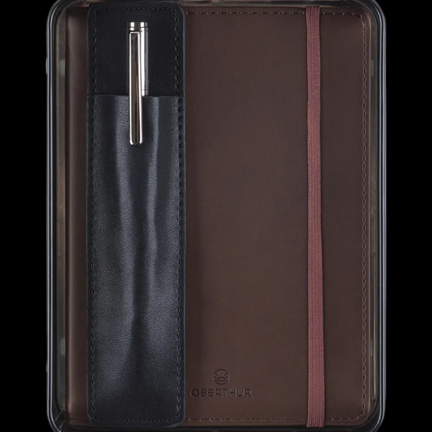Balthazar - coffret carnet + stylo - brun et noir