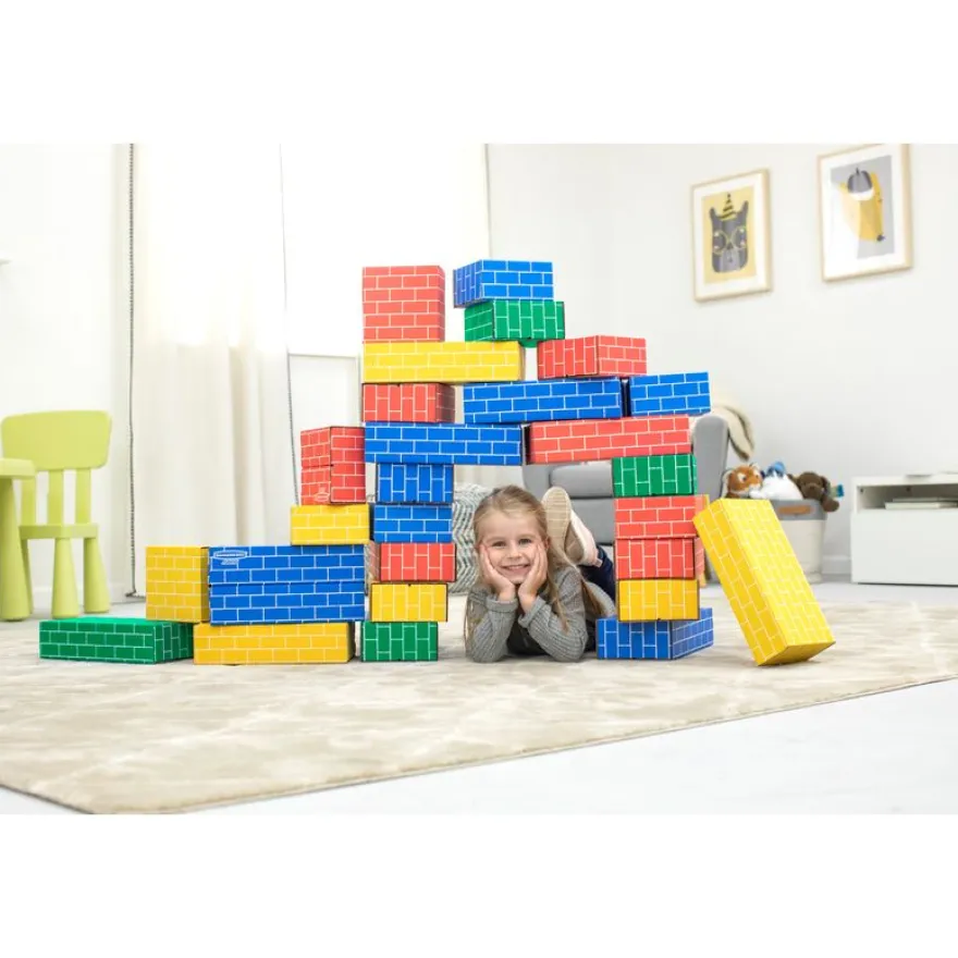 Bankers Box - 40 blocs de construction en carton - 4 couleurs - 2 tailles