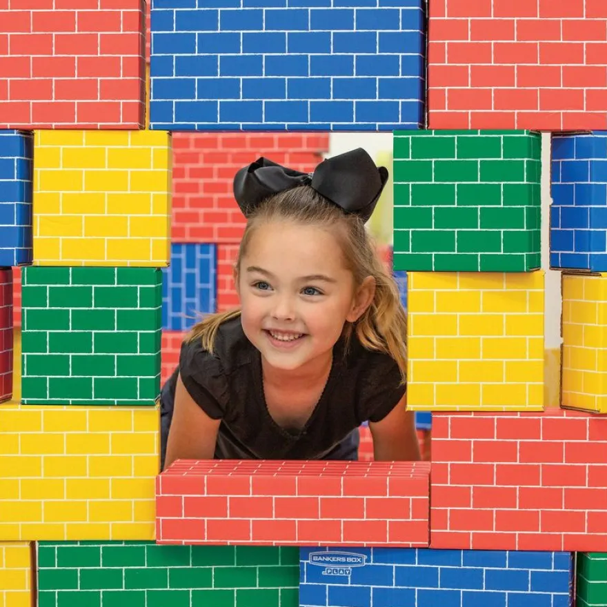 Bankers Box - 40 blocs de construction en carton - 4 couleurs - 2 tailles