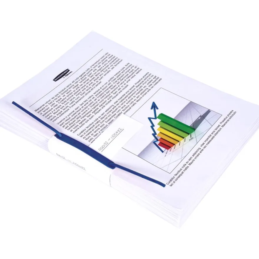 Bankers Box - 50 clips pour archives - bleu - Fellowes