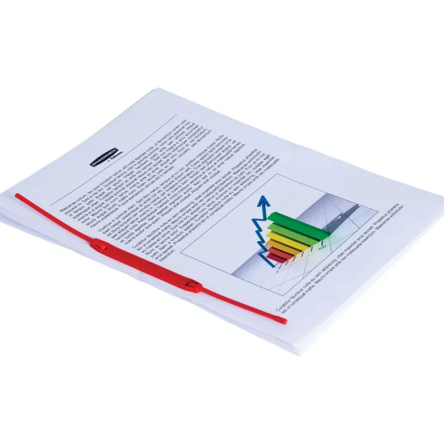 Bankers Box - 100 clips pour archives - rouge - Fellowes
