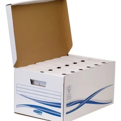 Bankers Box Basic Maxi A4+ - Conteneur + 6 boîtes archives dos 8 cm - Fellowes