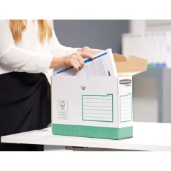 Bankers Box Heavy Duty A4+ - 8 boîtes archives - dos 10 cm - couleurs assorties - Fellowes