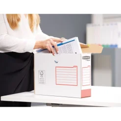 Bankers Box Heavy Duty A4+ - 8 boîtes archives - dos 10 cm - couleurs assorties - Fellowes