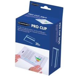 Bankers Box Pro - 20 clips pour archives - bleu clair - Fellowes