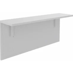 Banque d'accueil OLA - Ensemble composé d'un module haut + un module PMR et d'une tablette blanc perle - L222,5 cm - blanc perle