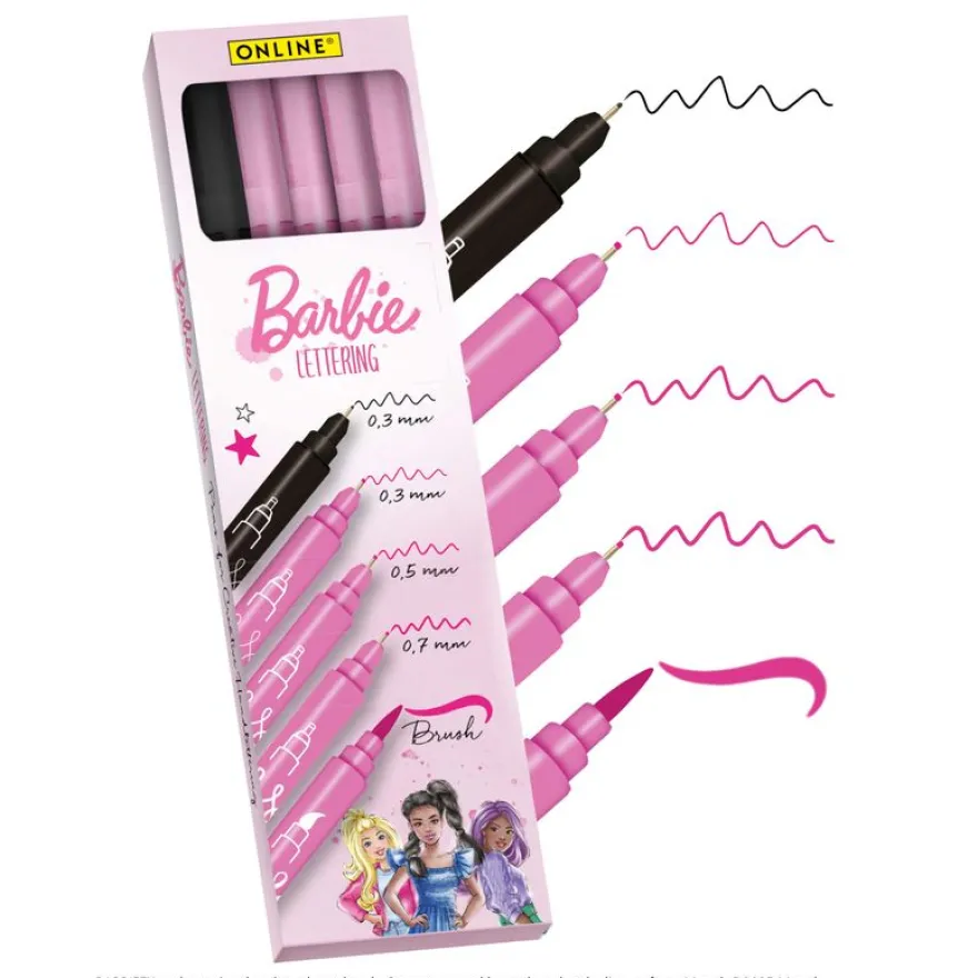 Barbie Lettering Set Pink/Black
