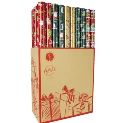 Beaumont - Papier cadeau - 70 cm x 2 m - 50 g/m² - disponible dans différents motifs de Noël