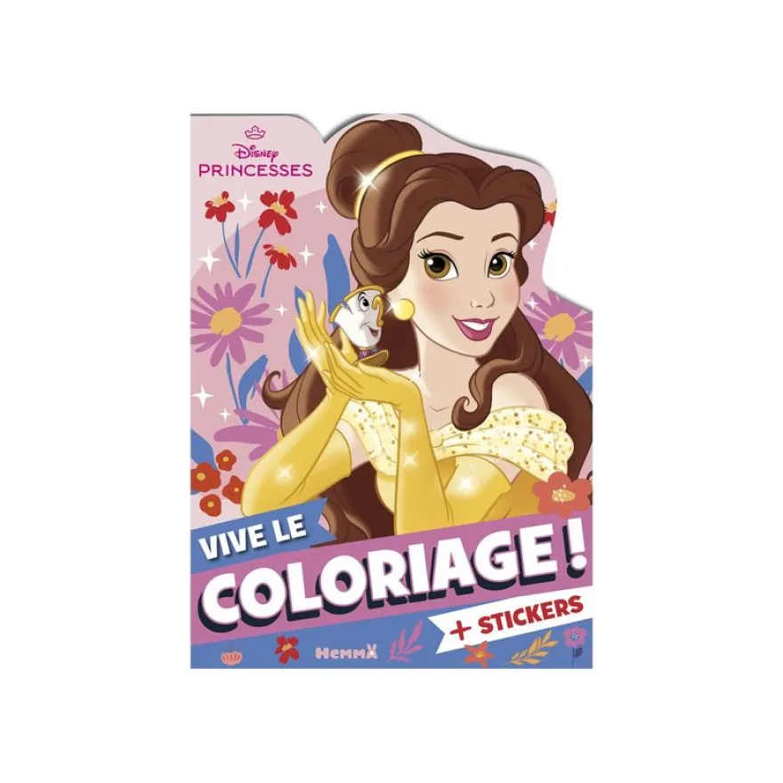 Belle - Vive le coloriage ! + stickers - Disney Princesses - Livre à colorier