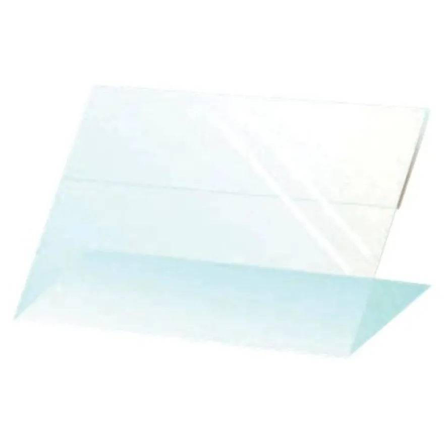 Bequet - 10 Chevalets "Plexiglas" translucide - 6 x 8 cm