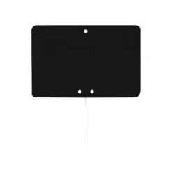 Bequet - 10 Étiquettes ardoise noires avec pique inox - 15 x 10 cm