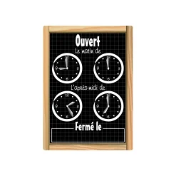 Bequet - Panneau horaires "écolière" - 24 x 16 cm