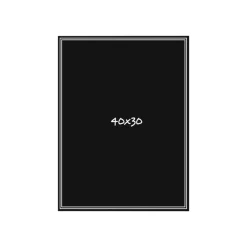 Bequet Ardoisine - 3 Pancartes noires - 40 x 30 cm - double face
