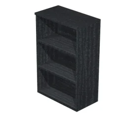 Bibliothèque haute Trend - L80xP35xH120 cm - sans porte - imitation frêne