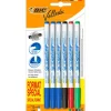 BIC – 6 feutres effaçables Velleda – 3 bleus, 1 noir, 1 rouge, 1 vert