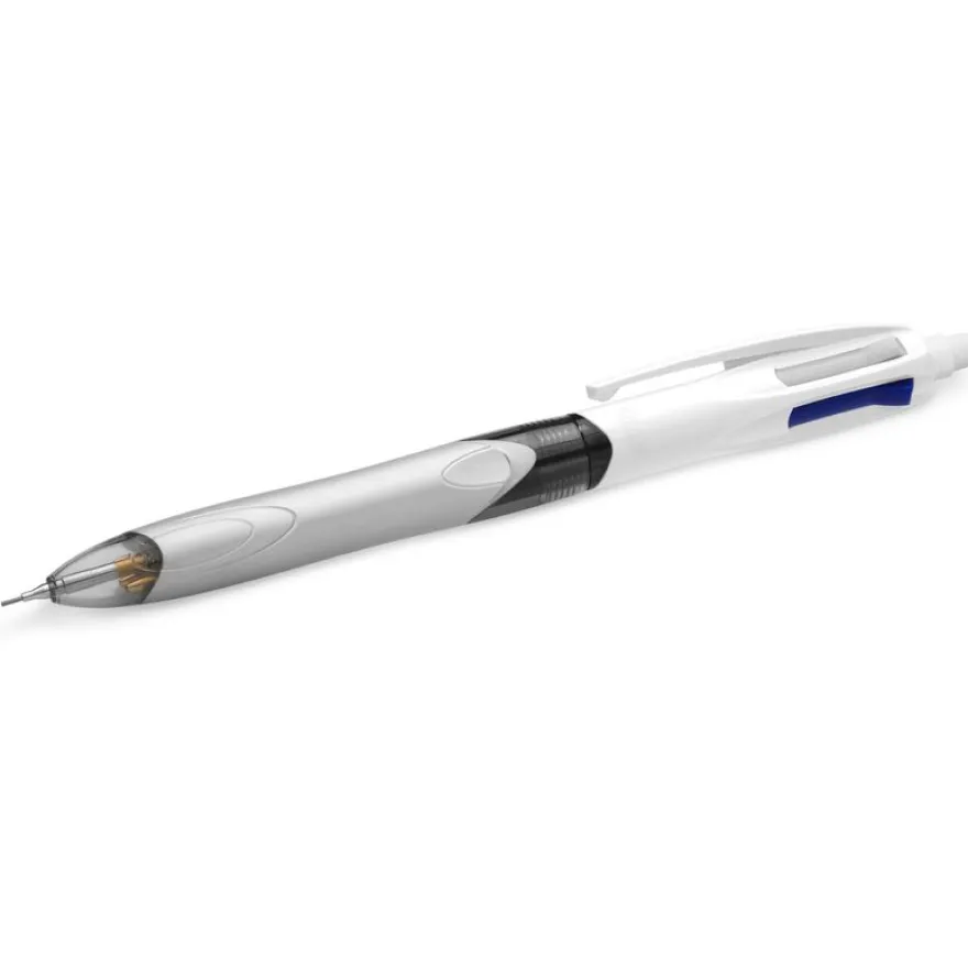 BIC 4 Couleurs - 12 Stylos à bille 4 couleurs - 3 couleurs et 1 porte-mines