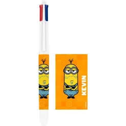 BIC 4 Couleurs - Stylo à bille 4 couleurs Minions 3 - 1 mm - pointe moyenne Bic