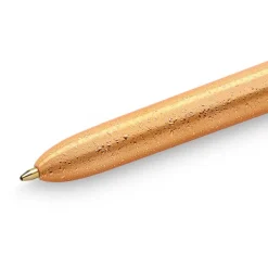 BIC 4 Couleurs - Stylo à bille 4 couleurs - 1 mm - corps texturé doré givré