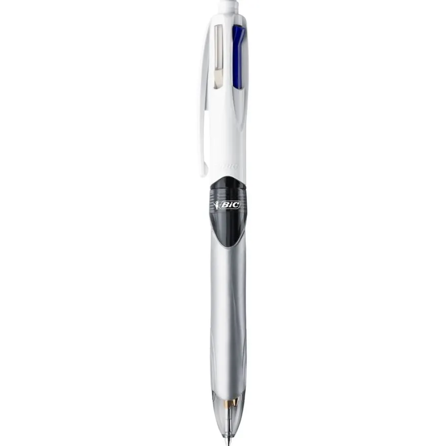 BIC 4 Couleurs - Stylo à bille 3 couleurs + 1 crayon HB avec gomme