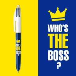 BIC 4 Couleurs - Stylo à bille 4 couleurs - 1 mm - « Who’s The Boss »