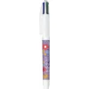BIC 4 Couleurs Décors tournants - Stylo à bille 4 couleurs - 1 mm - différents modèles disponibles