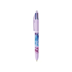 BIC 4 Couleurs Decors - Stylo bille 4 couleurs - noir, bleu, rouge, vert - 1 mm - moyen - rétractable