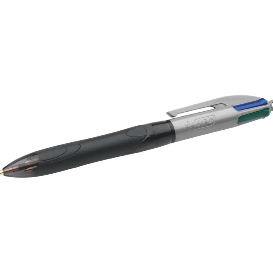 BIC 4 Couleurs Grip Pro - Stylo à bille 4 couleurs